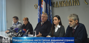 Predaja izborne liste Srpske radikalne stranke opstruisana na sve moguće načine!